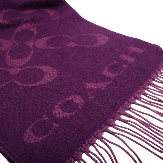 コーチ COACH マフラー ストール CO100317-604 レディース メンズ オックスブラッド パープル 紫 マフラー WQ00053962