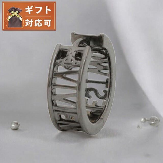 ヴィヴィアンウエストウッド VIVIENNE WESTWOOD MAN.WESTMINSTER SINGLE HOOP ピアス 62030052-S001 ユニセックス ガンメタル WQ00054314