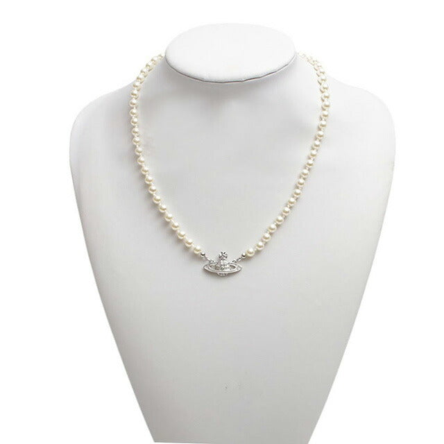 ヴィヴィアンウエストウッド VIVIENNE WESTWOOD MAN. MINI BAS RELIEF PEARL ネックレス 63010100-02P104 レディース シルバー WQ00054315