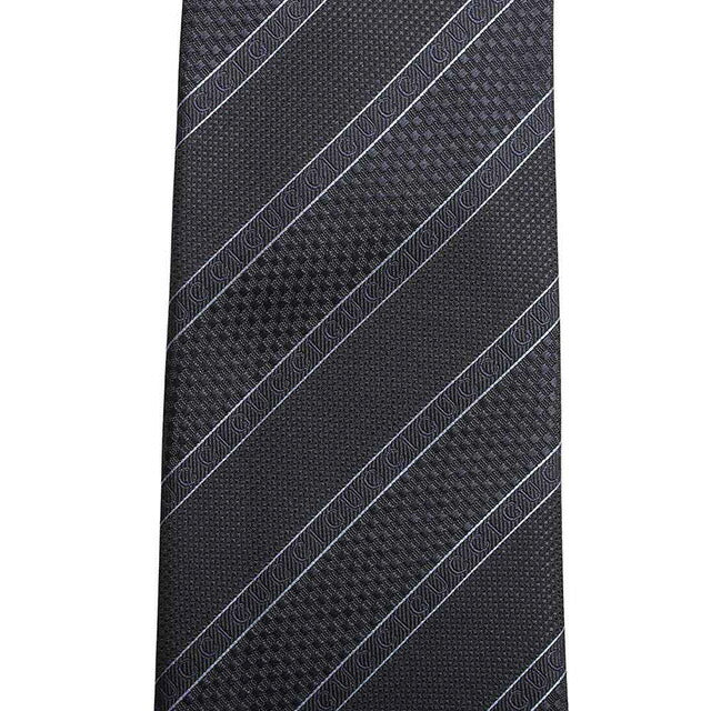 GUCCI 领带 499694-4B002-4100 男士丝绸制度条纹丝绸海军蓝领带 WQ00054478