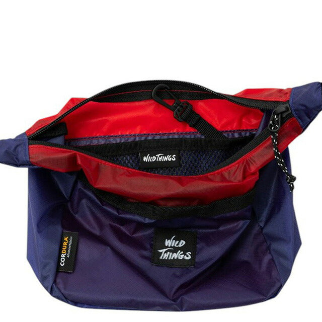 ワイルドシングス WILD THINGS ショルダーバッグ WT-380-3832-BLUE-RED メンズ レディース ブルー WQ00054484