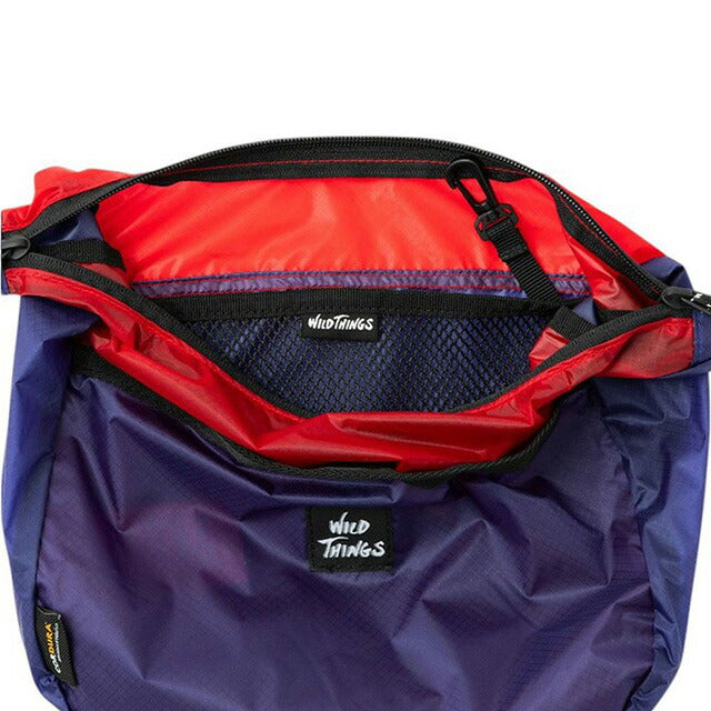 ワイルドシングス WILD THINGS ショルダーバッグ WT-380-3831-BLUE-RED メンズ レディース ブルー WQ00054593