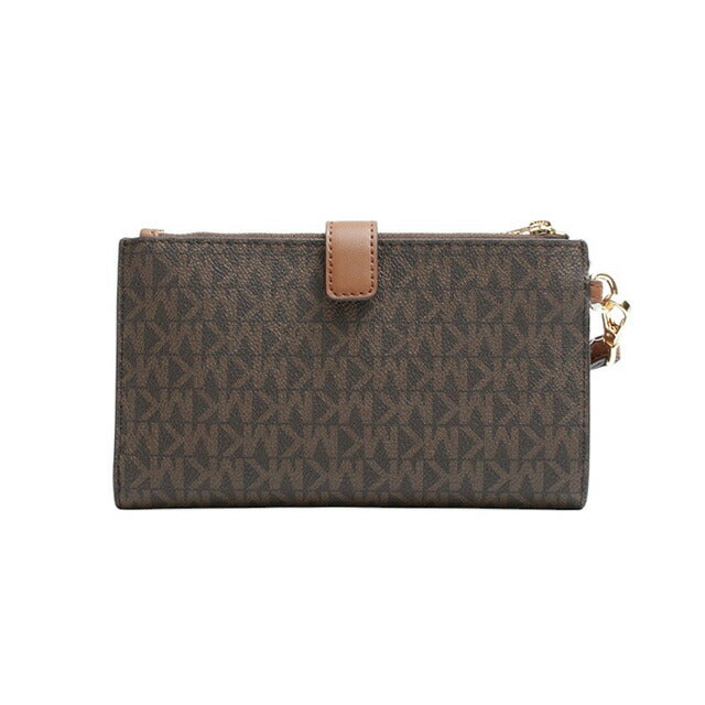 マイケルコース MICHAEL KORS JET SET TRAVEL LG DOUBLE ZIP WRSTLT 長財布 35F8GTVW0B-BROWN レディース ブラウン WQ00054943