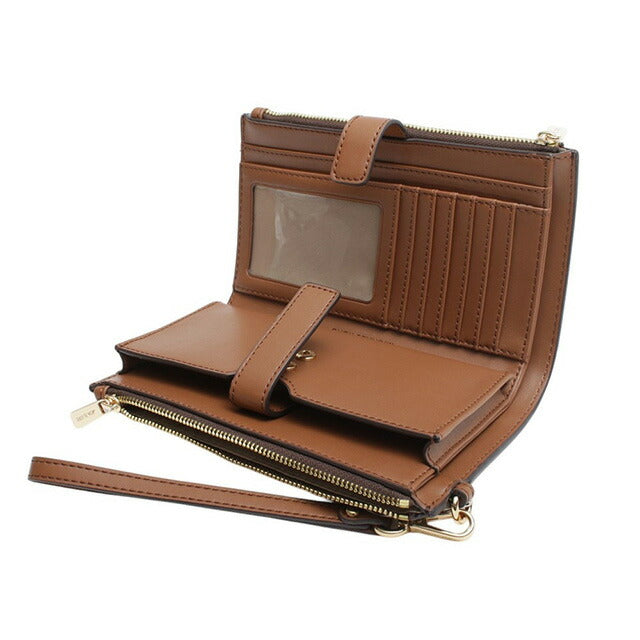 マイケルコース MICHAEL KORS JET SET TRAVEL LG DOUBLE ZIP WRSTLT 長財布 35F8GTVW0B-BROWN レディース ブラウン WQ00054943