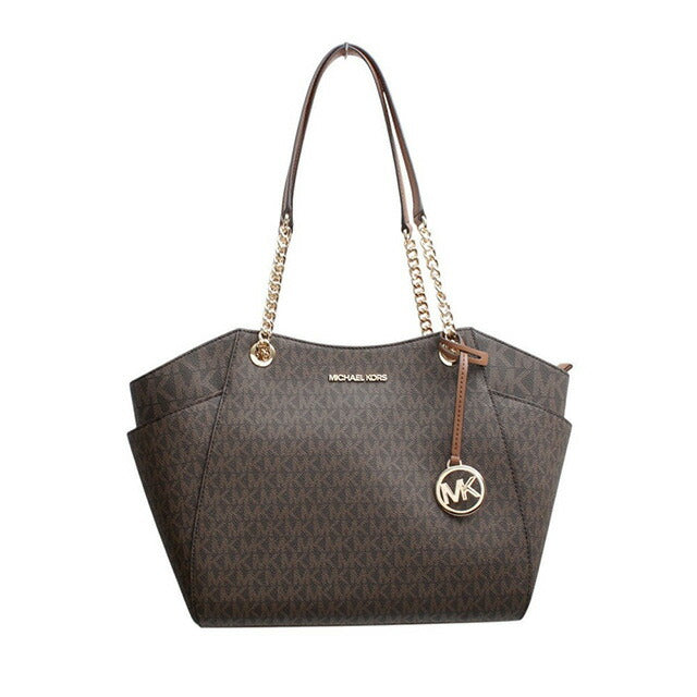 マイケルコース MICHAEL KORS JET SET TRAVEL LG CHAIN SHLDR TOTE トートバッグ 35S4GTVT3B-BROWN レディース ブラウン WQ00054945