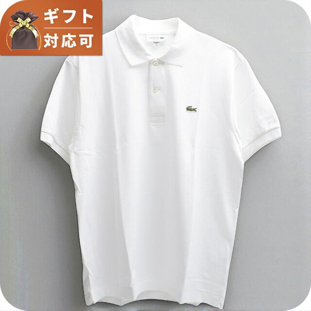 ラコステ LACOSTE ポロシャツ L1212-51-WHITE-001-S Classic Fit メンズ レディース ホワイト ポロシャツ WQ00055078