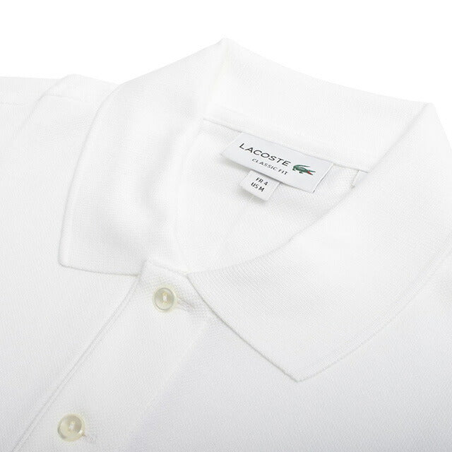 ラコステ LACOSTE ポロシャツ L1212-51-WHITE-001-S Classic Fit メンズ レディース ホワイト ポロシャツ WQ00055078