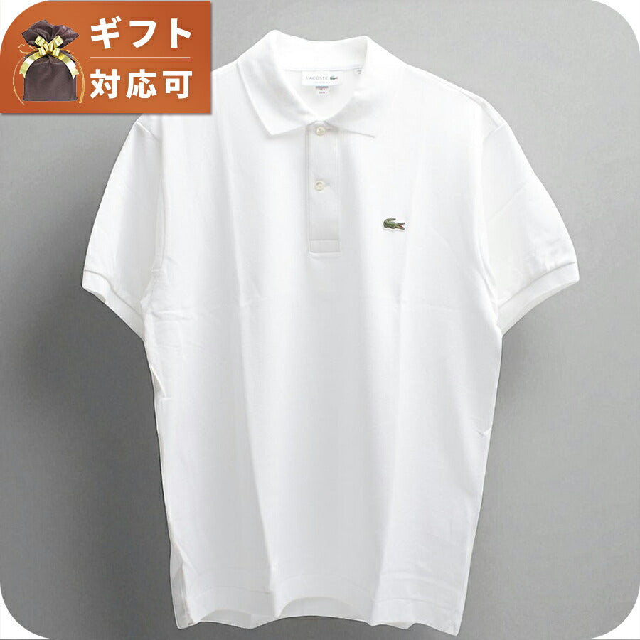 ラコステ LACOSTE ポロシャツ L1212-51-WHITE-001-M Classic Fit メンズ レディース ホワイト ポロシャツ WQ00055079