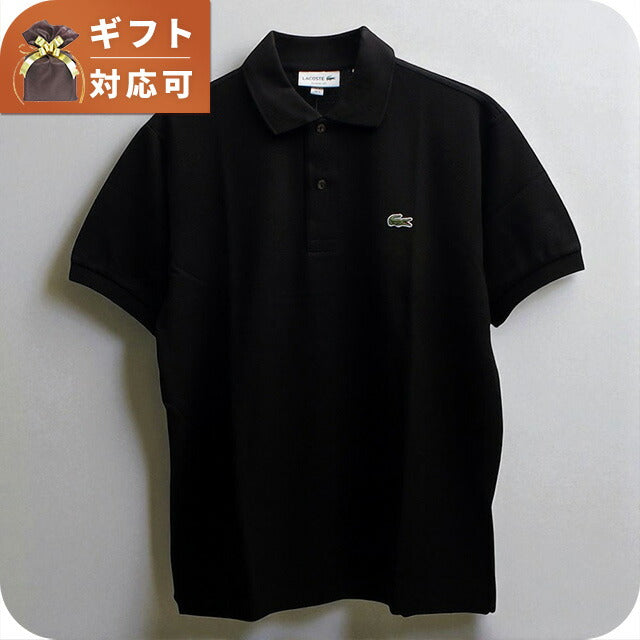 ラコステ LACOSTE ポロシャツ L1212-51-BLACK-031-S Classic Fit メンズ レディース ブラック ポロシャツ WQ00055082