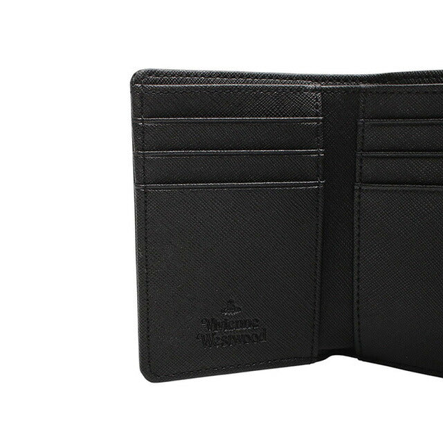 ヴィヴィアンウエストウッド VIVIENNE WESTWOOD SMALL FRAME WALLET 3つ折り財布 5115002MW-S0021-N402 レディース ブラック WQ00055132