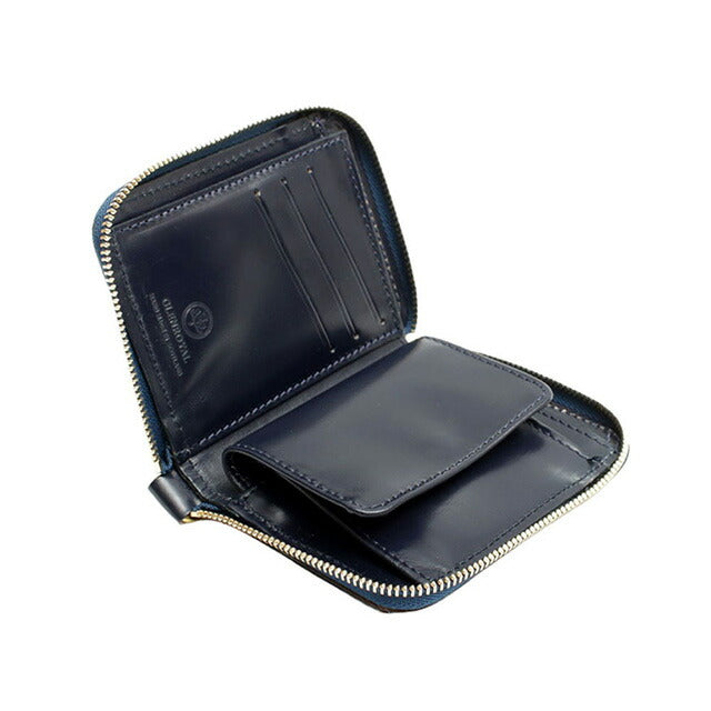 グレンロイヤル GLENROYAL ZIP AROUND SMALL WALLET 二つ折り財布 03-5814-DARKBLUE メンズ レディース DARK BLUE WQ00055142