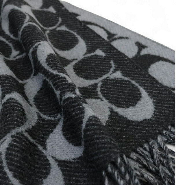 Coach COACH JUMBO SIGNATURE C SCARF Muffler COWC540471-001 Unisex Muffler WQ00056541