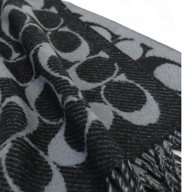Coach COACH TWILL SIGNATURE C MUFFLER Muffler COWC540671-001 Unisex Muffler WQ00056545