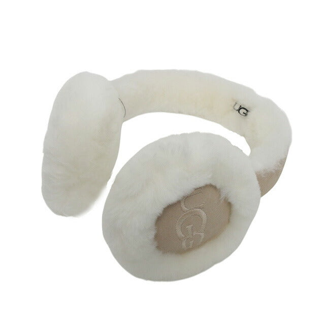 アグ UGG Sheepskin Embroidery Earmuff イヤーマフ 耳当て 20955-SAN レディース サンド ベージュ イヤーマフ WQ00056844