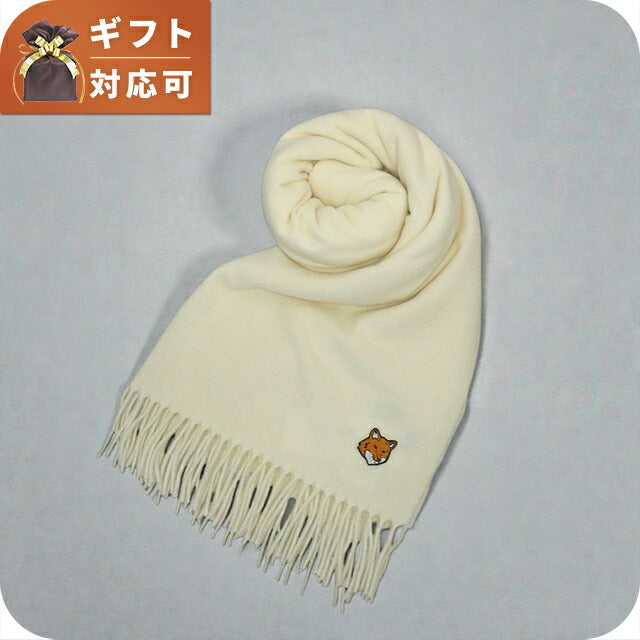 メゾンキツネ MAISON KITSUNE FOX HEAD SCARF マフラー ストール PM06201WB0044-P205 PAPER ユニセックス マフラー WQ00057137