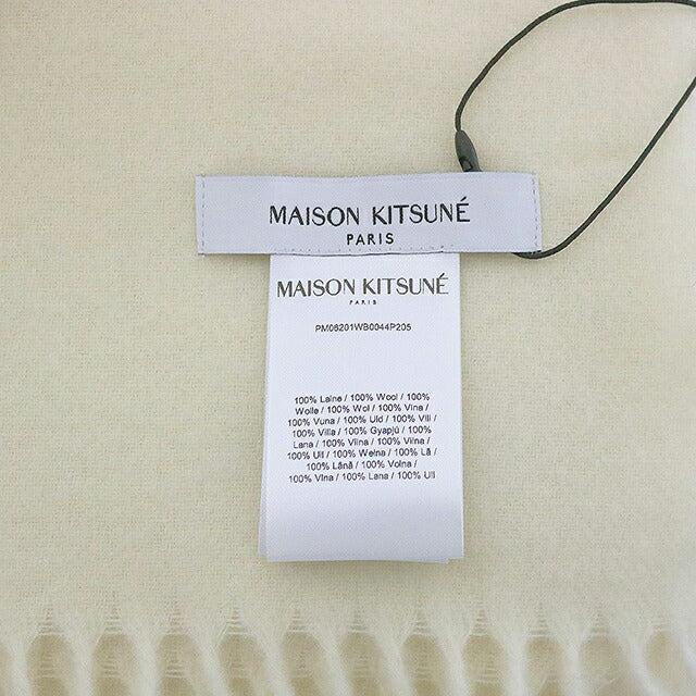 メゾンキツネ MAISON KITSUNE FOX HEAD SCARF マフラー ストール PM06201WB0044-P205 PAPER ユニセックス マフラー WQ00057137