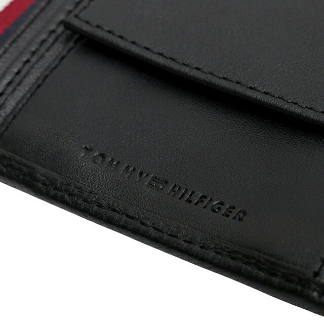 トミーヒルフィガー TOMMY HILFIGER TH PREMIUM CC & COIN 二つ折り財布 AM0AM12762BDS-BLACK メンズ WQ00057145