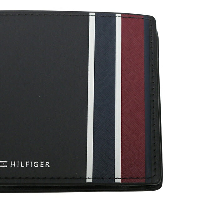 トミーヒルフィガー TOMMY HILFIGER TH CORP CC AND COIN 二つ折り財布 AM0AM12782BDS-BLACK メンズ WQ00057146