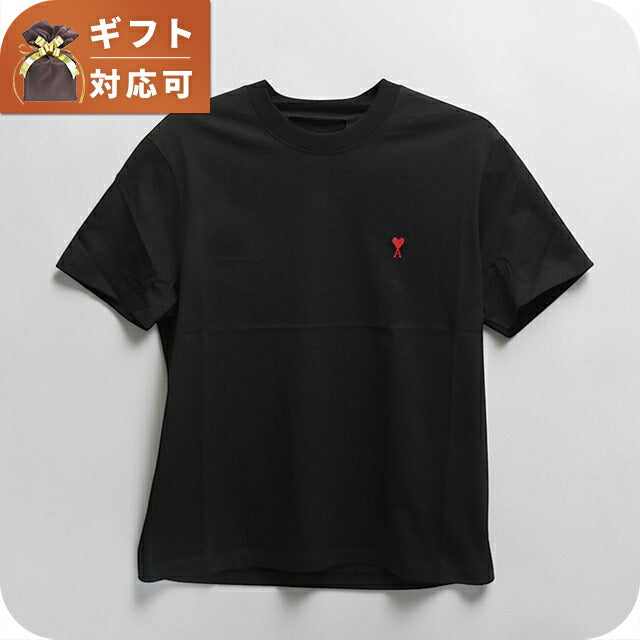 アミパリス AMI PARIS Ami de Coeur パーマネントコレクション Tシャツ BFUTS035-001-L ユニセックス ブラック Tシャツ WQ00057235