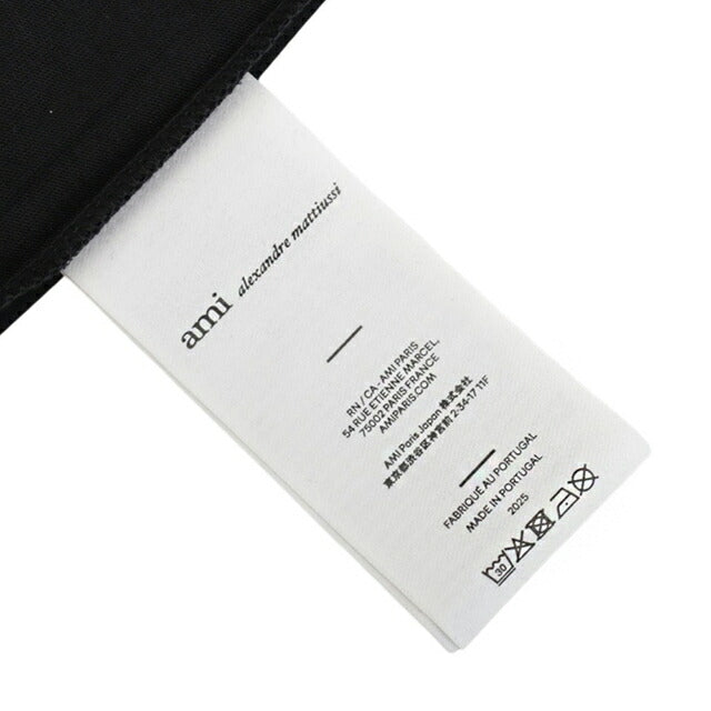 アミパリス AMI PARIS Ami de Coeur パーマネントコレクション Tシャツ BFUTS035-001-L ユニセックス ブラック Tシャツ WQ00057235