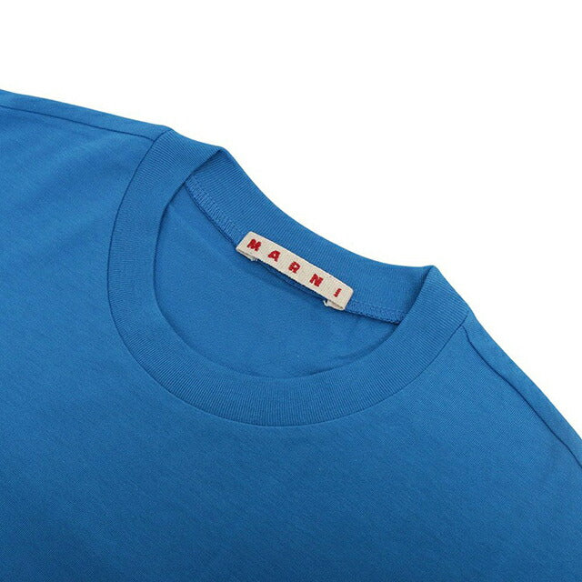 マルニ MARNI Tシャツ ロゴ コットン クルーネックT マルニキッズ MT135U-M002MV-M00RF-0M859-14Y レディース ブルー Tシャツ WQ00057339