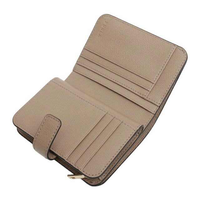 フルラ FURLA CAMELIA S COMPACT WALLETS 二つ折り財布 二折財布 wp00315-are000-1257s レディース グレージュ WQ00057879