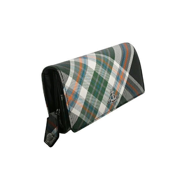 ヴィヴィアンウエストウッド VIVIENNE WESTWOOD CLASSIC LONG WALLET 長財布 51060025-s0012-derby-tartan-green レディース O102 WQ00058147