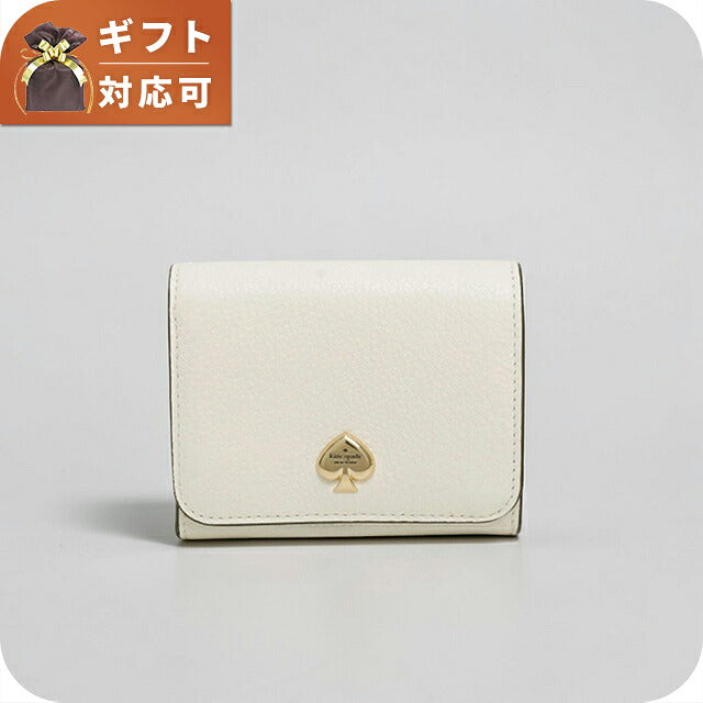 ケイトスペード KATE SPADE 二つ折り財布 二折財布ケイラスモール Lジップウォレット KK056-100 レディースホワイト WQ00058169