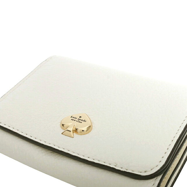 ケイトスペード KATE SPADE 二つ折り財布 二折財布ケイラスモール Lジップウォレット KK056-100 レディースホワイト WQ00058169
