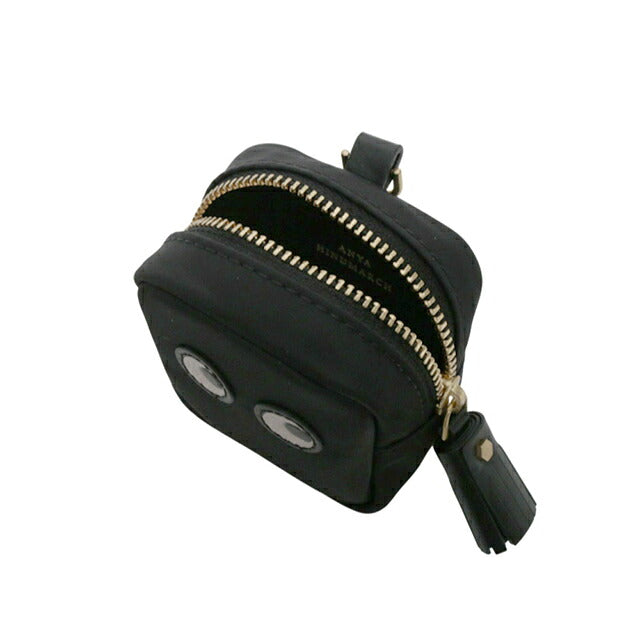 アニヤハインドマーチ ANYA HINDMARCH Eyes アイズ イヤホンポーチ イヤホンケース 193610 ユニセックス Black WQ00058211