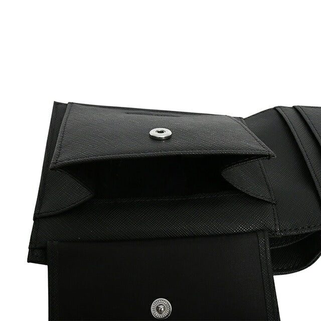 エンポリオ アルマーニ EMPORIO ARMANI 二つ折り財布 二折財布 y4r165-y138e-81072 メンズ BLACK WQ00058246
