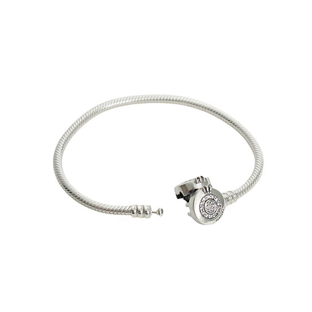 パンドラ PANDORA Moments Sparkling Crown O Snake Chain Braceletアクセサリーブレスレット 599046c01-16 レディースシルバー WQ00058315