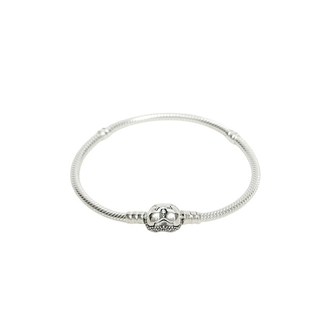 パンドラ PANDORA Moments Sparkling Heart & Snake Chain Bracelet アクセサリーブレスレット 590727cz-18 レディースシルバー WQ00058320