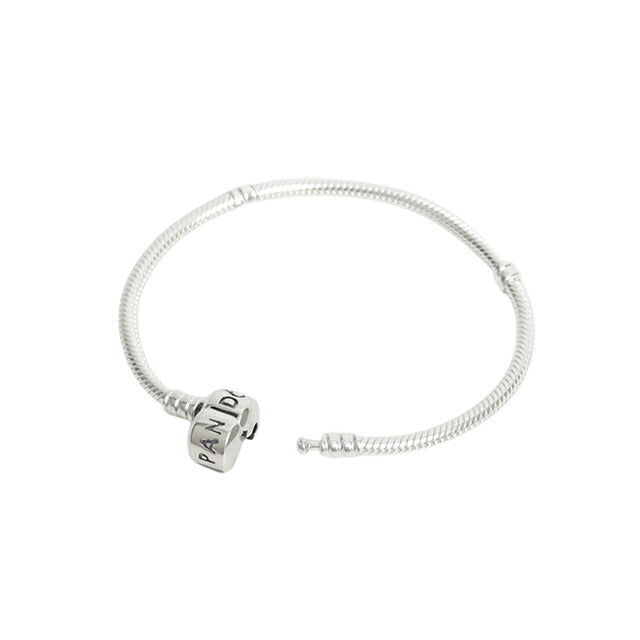 パンドラ PANDORA Moments Barrel Clasp Snake Chain Bracelet アクセサリーブレスレット 594593c00-16 レディースシルバー WQ00058324