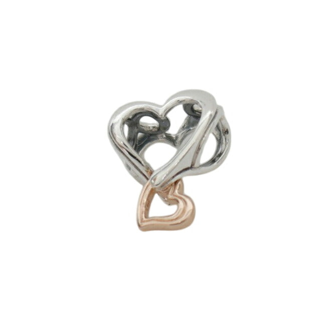 パンドラ PANDORA Two-tone Openwork Infinity Heart Charmブレスレットチャームレディース 782642c00 シルバー ローズゴールド WQ00058331