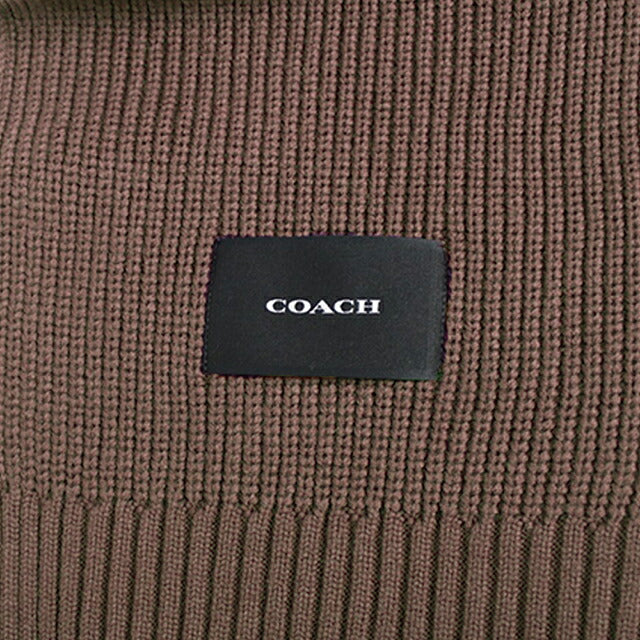 コーチ COACH WOVEN PATCH KNIT SCARF マフラー co100427-252 レディース DARK CAMEL マフラー WQ00058389