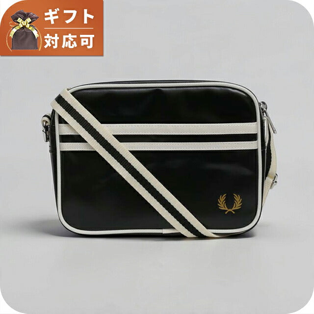Fred Perry FRED PERRY Classic Mini Shoulder Bag Shoulder Bag l2168-d57 Unisex Black Ecru WQ00058424