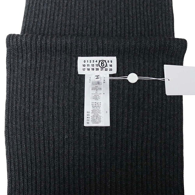 エムエムシックス MM6 Maison Margiela マフラー s52te0061-m13285-855m ユニセックス Dark grey melange マフラー WQ00058430