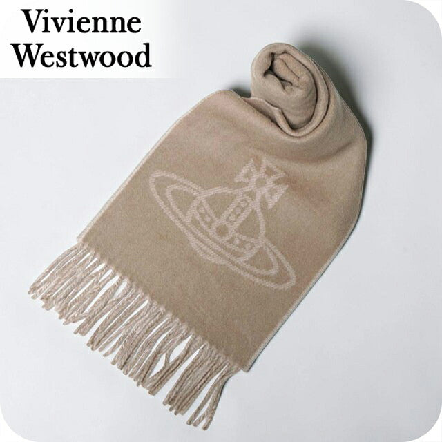 ヴィヴィアン ウエストウッド マフラー メンズ レディース ブランド Vivienne Westwood ロゴ W01MK-C405 CAMEL ビビアン WQ00058489