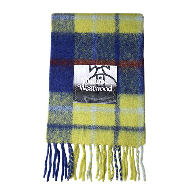 ヴィヴィアンウエストウッド VIVIENNE WESTWOOD CHUNKY SCARF マフラー 8103014F-W00ZJ-K410-NAVYBLUE ユニセックスネイビーブルー マフラー WQ00058537