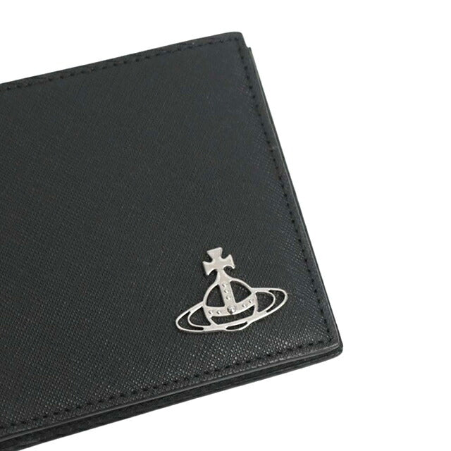 ヴィヴィアンウエストウッド VIVIENNE WESTWOOD MAN BILLFOLD 二つ折り財布 二折財布 5115002pm-l001n-n401 ユニセックス N401 BLACK WQ00058699