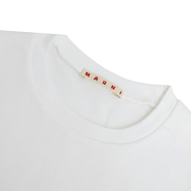 マルニ MARNI トレーナー スウェット マルニキッズ ms340u-m01612-m00v0-0m100-14y キッズ レディース 0M100 ホワイト スウェット WQ00058717
