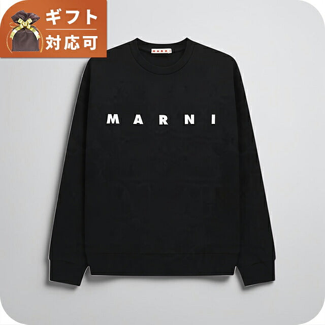 マルニ MARNI トレーナー スウェット マルニキッズ ms340u-m01612-m00v0-0m900-12y キッズ レディース 0M900 ブラック スウェット WQ00058722