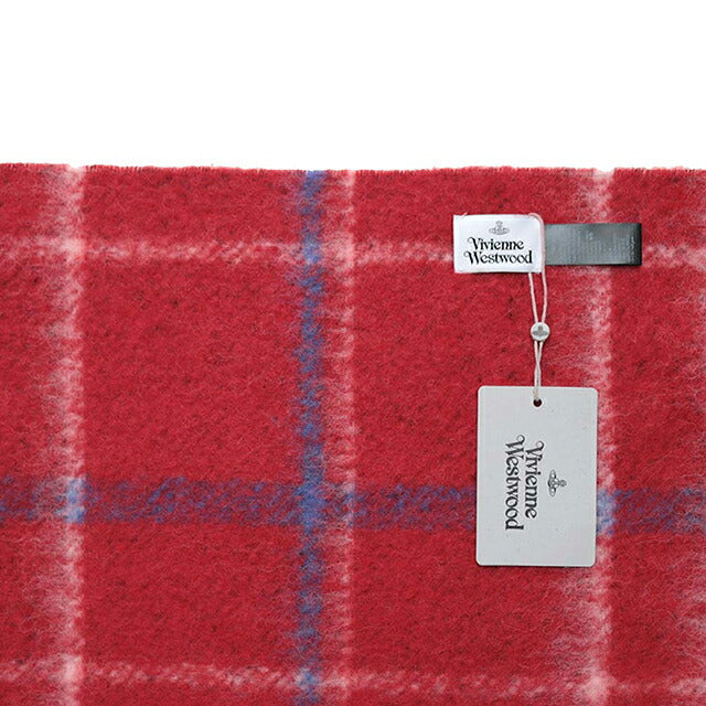 ヴィヴィアンウエストウッド VIVIENNE WESTWOOD CHUNKY CHECK マフラー 8103014F-W01MO-H401 ユニセックス レッド チェック マフラー WQ00058757