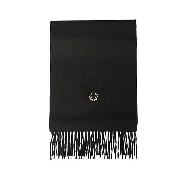 フレッドペリー FRED PERRY Plain Woven Scarf マフラー c3320-102 ユニセックス 102:BLACK WQ00058783