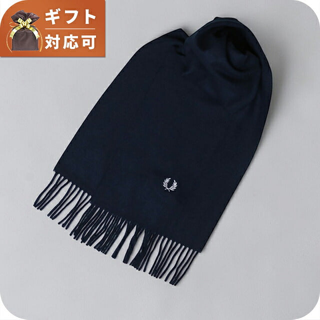 フレッドペリー FRED PERRY Plain Woven Scarf マフラー c3320-608 ユニセックス 608:NAVY WQ00058784
