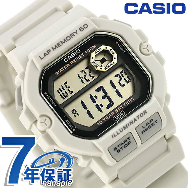 カシオ チープカシオ CASIO クォーツ 電池式 WS-1400H-8AV スタンダード 海外モデル メンズ チプカシ 腕時計 ブランド カシオ casio デジタル アイボリー 白 WS-1400H-8AVDF