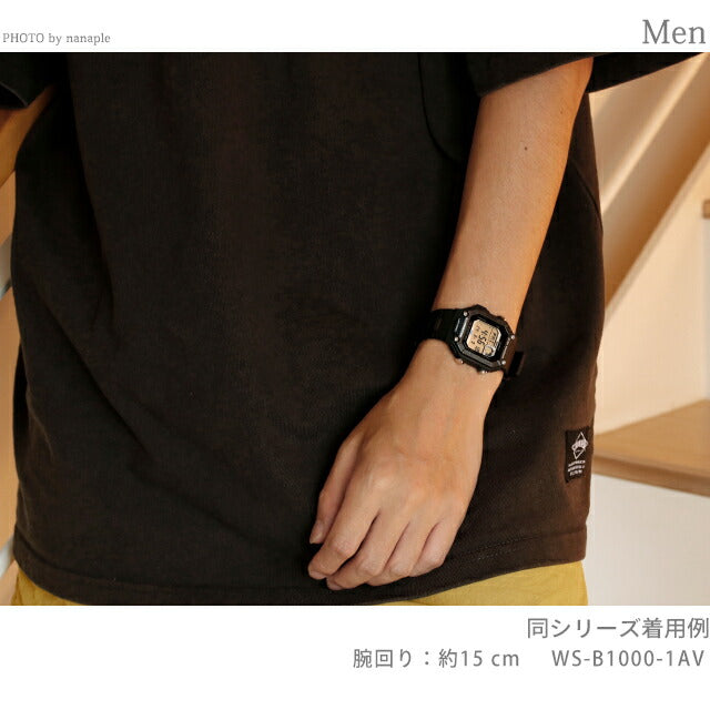 カシオ CASIO WS-B1000-8BV スタンダード チプカシ Bluetooth 海外モデル メンズ 腕時計 ブランド カシオ casio デジタル ブラック ライトグレー 黒 WS-B1000-8BVDF