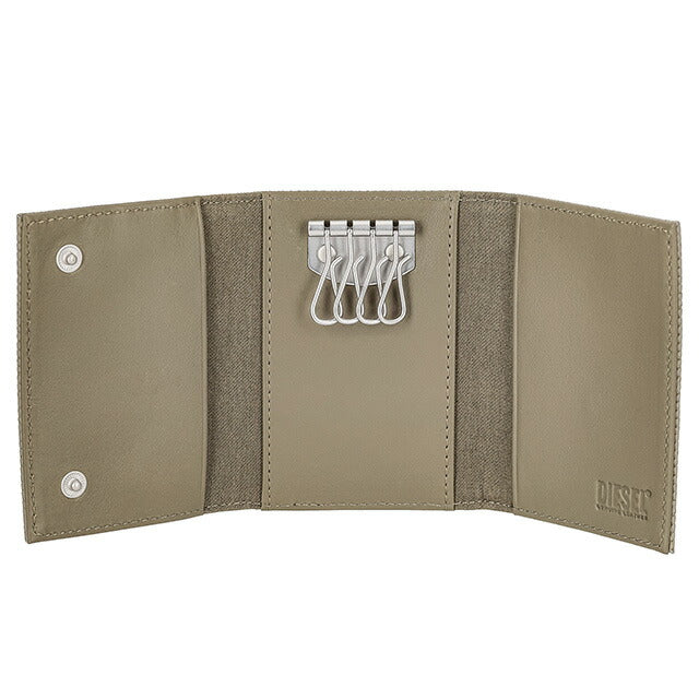 ディーゼル キーケース メンズ ブランド DIESEL X09663P5588 T7002 カーキベージュ系 X09663P5588-T7002