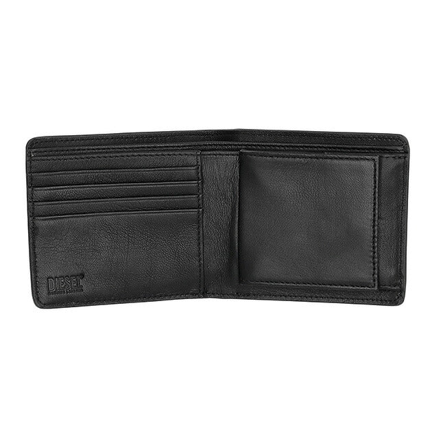 ディーゼル 二つ折り財布 メンズ ブランド DIESEL X10420-PR227 T8013 ブラック ウォレット 高級 おしゃれ プレゼント 実用的